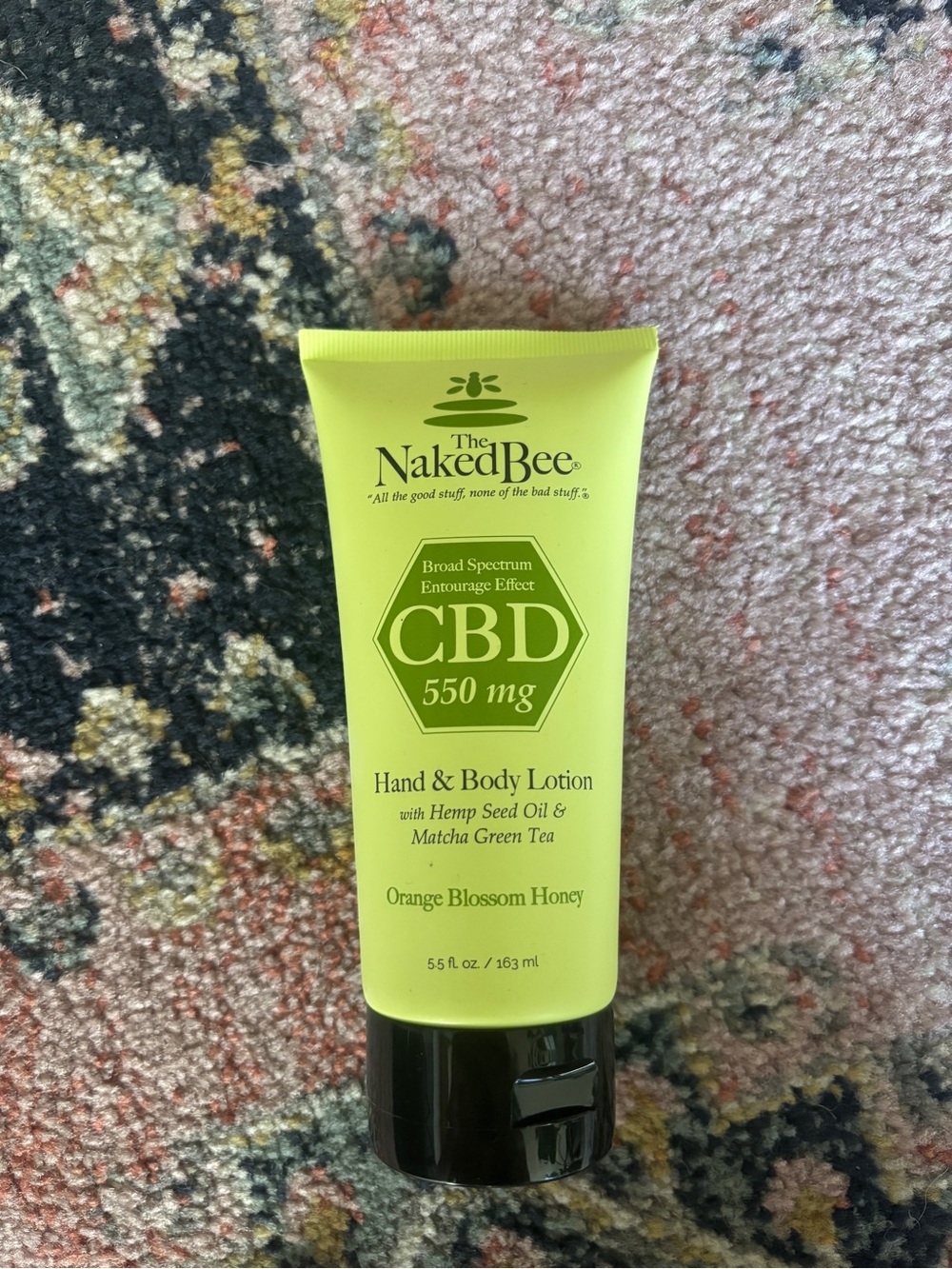 The Naked Bee Orange Blossom Honey 550 mg Broad Spectrum CBD Hand & Body Lotion